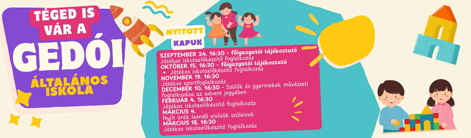 Leendő elsőseit várja a Gedói